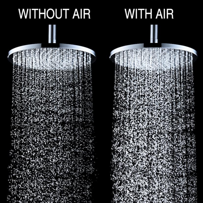 Air Induction Rain Shower Heads The Next Step in Shower Technology