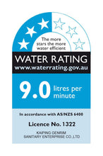 Load image into Gallery viewer, MUZT High Pressure Rain Shower Head - Chrome Solid Brass  WELS 3-Star Rating