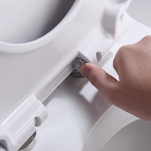 Load image into Gallery viewer, MUZT Deluxe Soft Close Quick Release Toilet Seat Diamond (White/Oval Shaped)