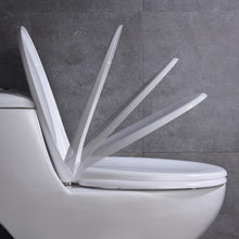 Load image into Gallery viewer, MUZT Deluxe Soft Close Quick Release Toilet Seat Diamond (White/Oval Shaped)