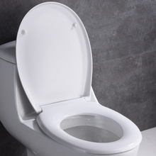 Load image into Gallery viewer, Deluxe Soft Close Quick Release Toilet Seat - Diamond (White/Oval Shaped)