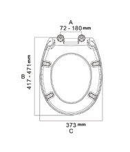 Load image into Gallery viewer, Deluxe Soft Close Quick Release Toilet Seat - Diamond (White/Oval Shaped)