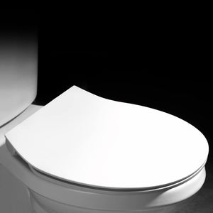 MUZT Deluxe Soft Close Quick Release Toilet Seat - Opal (Slim Designed Oval Shaped)