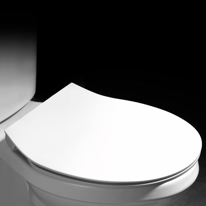 MUZT Deluxe Soft Close Quick Release Toilet Seat - Opal (Slim Designed Oval Shaped)